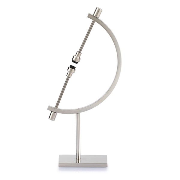 JUXYES Soporte de metal plateado para esferas, soporte de soporte