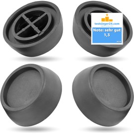 Pack of 4 Vibration Damper Washing Machine & Vibration Damper Round – Damper & Feet for Dryers – Antivibration – Rubber Feet for All Manufacturers