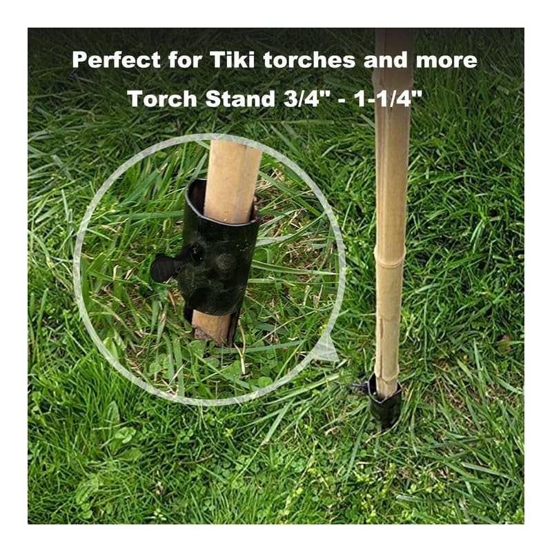 CNQLIS 6Pcs 10-3/4" Outdoor Flashlight Holders for Metal Ground Nail