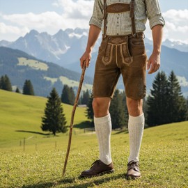German Wear, short costume socks, braid pattern, socks, 44 cm - 41-43