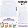 Tinlade 500 Pcs Clear Handle Drinking Poly Bags Bulk 2