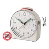TFA Dostmann Analoger Funk-Wecker Sunrise, 60.1513.02, leises Uhrwerk, Weckalarm mit