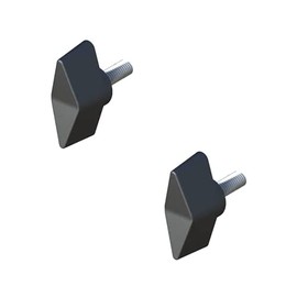 Butterfly Head Screw Handle Lock Tensioner M5x12 Pack of 2