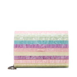 Betsey Johnson Women's Strip Hooray Clutch, Pastel, One Size