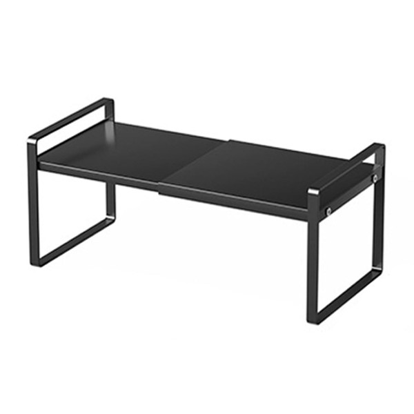 LIYIVNAA Expandable Cabinet Shelf Organizer Adjustable Storage Rack Stackable Metal