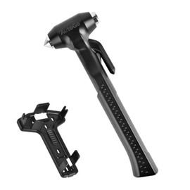 AutoGo 3-in-1 Emergency Hammer, Multi-functional 2-Way Car Glass Breaking, Escape Hammer, Rescue Hammer, Disaster Prevention Goods, Escape Hammer, Car Window Glass Breaking, Zinc Alloy, Hammer, Rust
