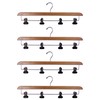 Set of 4-Super Duper Sturdy Bamboo Kilt Hangers