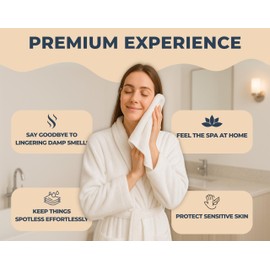 The Towels Haven Luxurious Wash Cloths for Showering - Thick, Soft, 100% Cotton Face Washcloths for Body & Bathroom - Premium Bath Towels, Hotel Quality, Ideal for Daily Skincare (Navy Blue, 12 Pack)