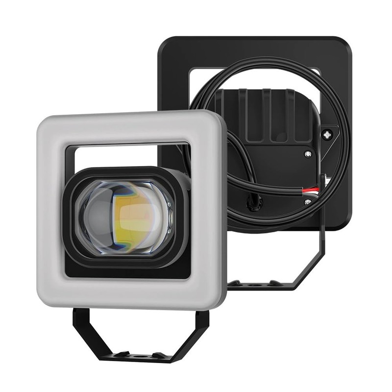 Universal Motorcycle RGB Spot Light, Auxiliary Lamp Light with RGB
