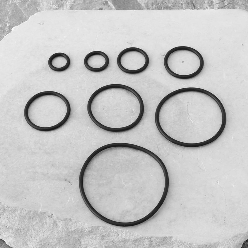 eMagTech 180Pcs O-Rings 7.6mm-37.5mm 1.8mm Thickness Rubber Seal Grommets Compatible