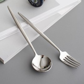 (10x10)(Shine Silver) Dessert Fork Spoon_(2736699) / (텐바이텐)(샤인실버) 디저트 포크 스푼(2736699)