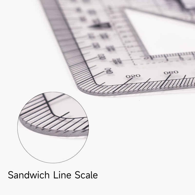 CYA Square Military Map Coordinate Scale Protractor Map for Land