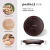 Round Decorative Tray Wood Bathroom Counter Organizer Farmhouse Kitchen Decor