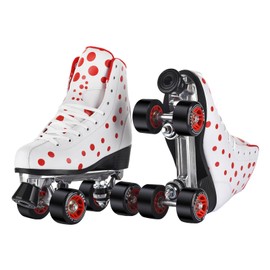 Roller Skates for Women and Girls, High-top Double Row-Classic Roller Skates for Men and Ladies, Professional Indoor/Outdoor Adults Quad-Skates