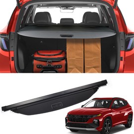 Marretoo for Hyundai Tucson Cargo Cover 2022 2023 2024 Black Retractable Trunk Cover for Hyundai Tucson Accessories