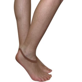 Sheerly Touch-Ya, Sheer Foot Sock, 12 Pairs, Made In Taiwan (Beige)