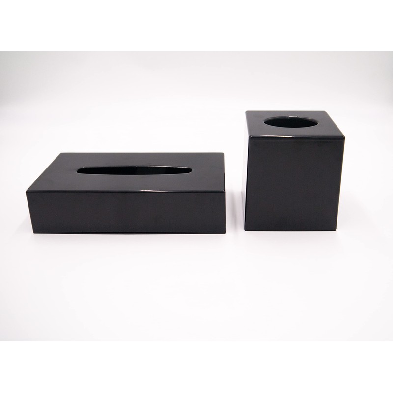 Cube Tissue Box Holders (Matt Black)