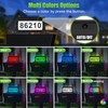 Solar Backlit Address Sign for Mailbox, RGBW House Number Plaque