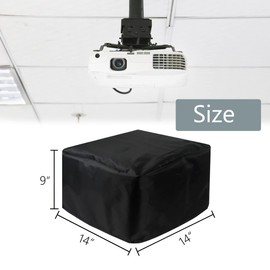 Projector Dust Cover for Ceiling Video Projector at Home or Outdoor Installation, Waterproof Dustproof Protection Case, 14"x14"x 9"