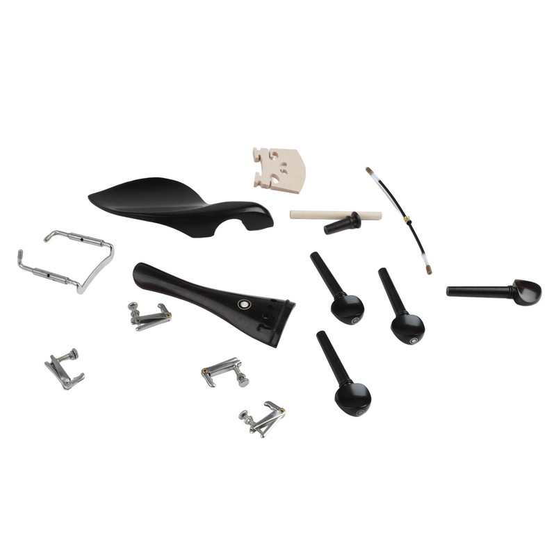 15Pcs Violin Accessory Tailpiece Chin Rest Tuning Peg Fine Tuner