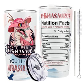 Gifts for Mom, 20oz Mamasaurus Coffee Tumbler,Christmas Birthday Gifts for Mom,Mothers Day Gifts from Daughter Son, Mummy Gifts, New Mom Gifts