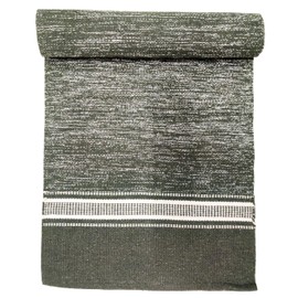 Purpledip Cotton Floor Runner Yoga Mat: Handwoven Heavy Weave Anti-Skid Mats For Yogasana, Pranayam, Surya Namaskar Or Any Exercise (12043B)