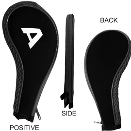Golf Club Iron Head Covers Neoprene Long Cover with Zipper 10 12 Pack Set 3 4 5 6 7 8 9 PW SW LW A Large Printing Number,Black Blue Red Color for Golf Clubs(Black-10 Pack)