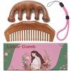 Moreinday Labor Comb with Wrist Strap and Massager, Birthing Comb