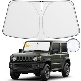 [For Car Models] Sunshade for Cars, Suzuki JB04 Series, JIMNY JB04 Series, Car Front Sun Shade, Over 99% UV Protection, Light Blocking, Heat Protection, Foldable, Easy to Put on and Take Off, Suction