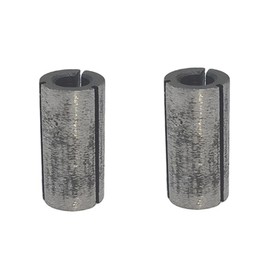 2Pcs 1/2" to 1/4" Router Collet Reduction Sleeve Tool Bit