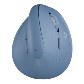 Digio2 Z4518 Mini Ergonomic Bluetooth Mouse, Quiet, 5 Buttons, BlueLED, Blue