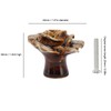 6Pcs Cabinet Knob Rose Flower Shape Delicate Ceramic Knob for