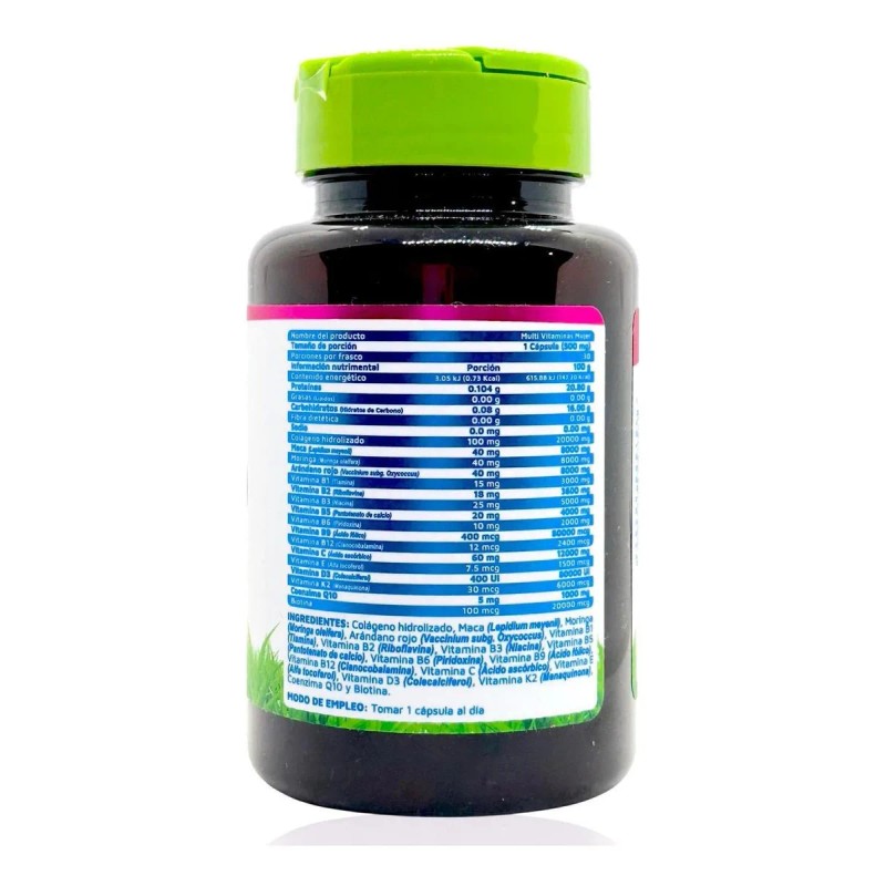 Multi Vitaminico De Mujer 30 Cápsulas Vidanat Sabor Sin sabor