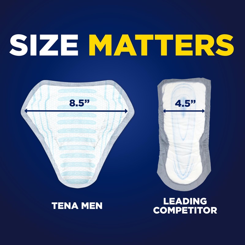 TENA Incontinence Guards for Men, Moderate Absorbency, 48 Count