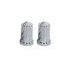 33mm Chrome Plastic ABS Lug Nut Covers Bullet Flanged Push-on