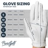 PUR3 Golf Cabretta Leather Golf Gloves - 3 Pack Pearl