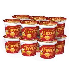 Honey Nut Cheerios Cups, Cereal with Oats, Gluten Free, 1.8 oz, 12 Cups
