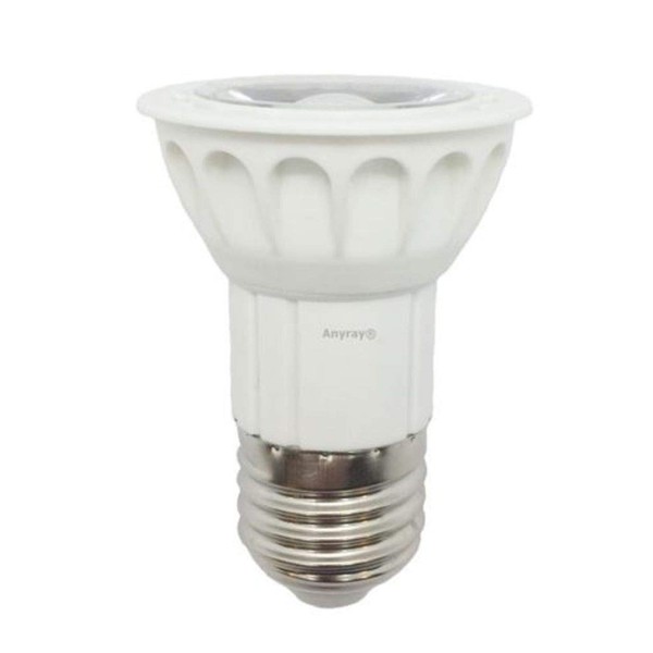 Anyray LED JDR Light Bulb Dimmable 120V - Cool White 5W=(50W Halogen Replacement) E26 / E27 Medium Base 130V