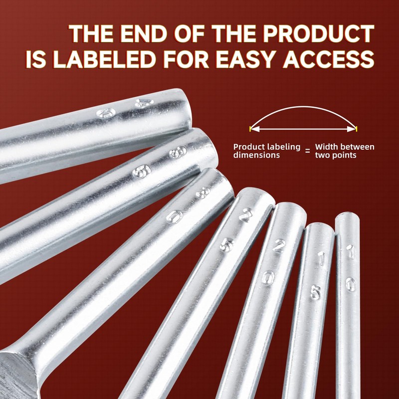 Leather Craft Tools - Juego de perforadoras de cuarto círculo