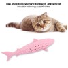 TOPINCN Interactive Cat Fish Shape Chew Toy Silicone Pet Cat