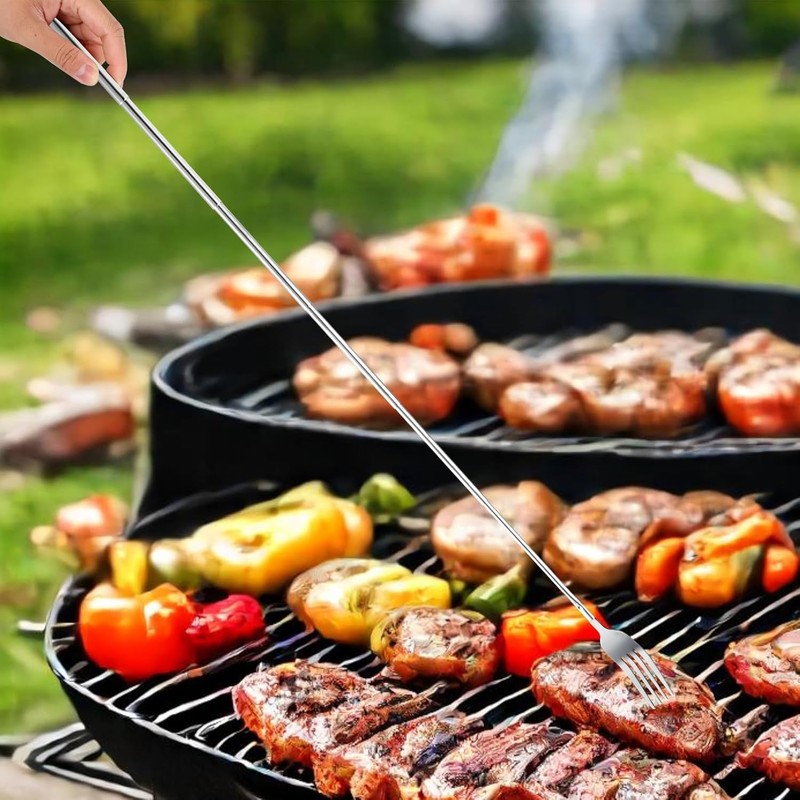 Telescopic Fork - 22 to 64cm Extendable Fork Stainless Steel