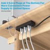 CCCEI 6 Outlets Dual Side Recessed Power Strip with 45W