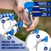 Poppstar 25x Hose Clamps with Wing Nut Stainless Steel Clamping