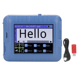 12.7mm 3.5in Mini Smart Inkjet Printer Blue Looking Type C DPI Adjustable QR Code Printing Machine 2000mAh