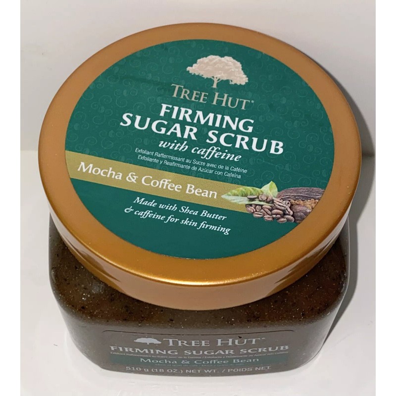 Tree Hut Skin Firming Exfoliating Sugar Scrub w/ Caffeine Mocha