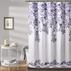 Lush Decor, Purple & Gray Tanisha Shower Curtain, 72" x