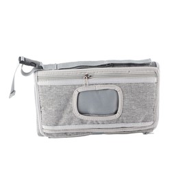 Portable Diaper Changing Pad Waterproof Large Space Foldable Diaper Changing Mat for Outdoor Travel Grey