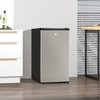 HOMCOM Mini Fridge with Freezer, Compact Mini Refrigerator with 3.3Cu