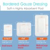 Breathable Knee Replacement Surgery Island Wound Dressing Long Incisions Bordered