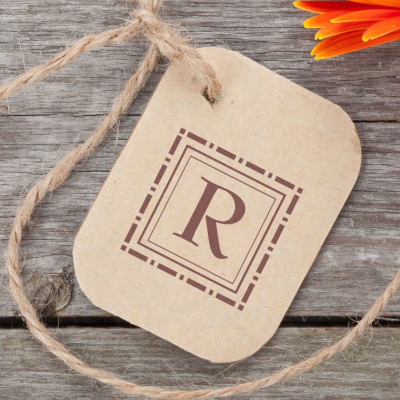 Acorn Sales BernhardMod Custom Monogram Rubber Stamp